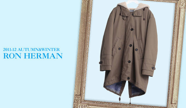 <strong>Ron Herman｜ロンハーマン</strong>　キーワードは“ANGELENO IN THE UK”<br />ディテールは本格的だが、細身のシルエットが女性らしさを演出するM-51。<br />モッズコート（Chat C Win）　13万6500円　（チャット シー ウィン／ロンハーマン　Tel. 03-3402-6839）
