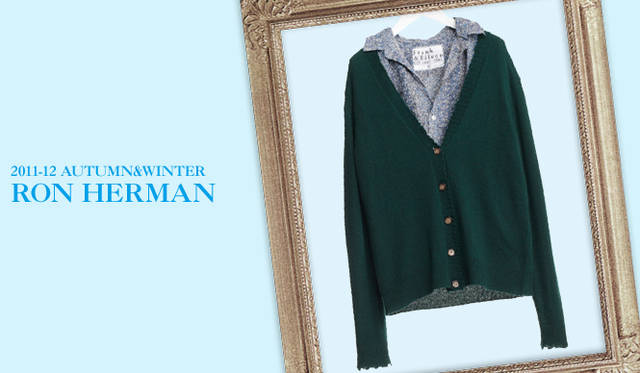<strong>Ron Herman｜ロンハーマン</strong>　キーワードは“ANGELENO IN THE UK”<br />UKのテイストを取り入れるなら、英国の老舗生地メーカー リバティのフラワープリントはお薦め！　シワ加工がナチュラルでこなれた印象を与えてくれる。<br />リバティシャツ（Frank&Eileen）　2万5200円　（フランク＆アイリーン／ロンハーマン　Tel. 03-3402-6839）<br /><br />深いグリーンが美しい、ラフに仕上げされたカシミアニットカーディガンはボタンをしっかり閉めて、グッドガールな着こなしが今年らしい。<br />カシミアカーディガン（Ron Herman）　3万6750円（ロンハーマン　Tel. 03-3402-6839）