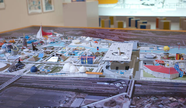 <strong>「メタボリズムの未来都市：戦後日本・今甦る復興の夢とビジョン」展</strong>　「基幹施設マスターデザイン　丹下健三、西山夘三」