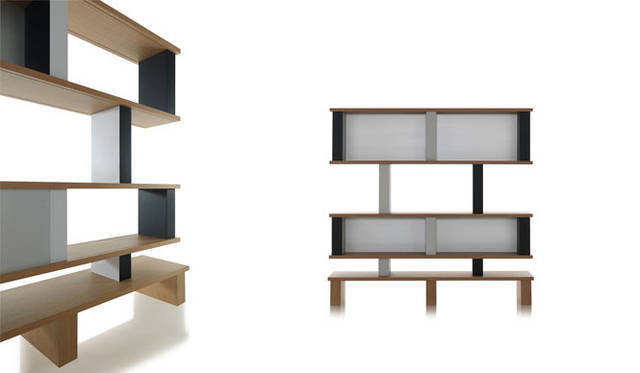 <strong>Cassina ixc.｜カッシーナ・イクスシー</strong>　「シャルロット・ペリアン」新作　PLURIMA（プルリマ ブックシェルフ）　ハイタイプ／126万円（W1770×D430×H1700）、ロータイプ／77万7000円（W1770×D430×H780）