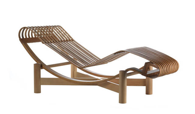 <strong>Cassina ixc.｜カッシーナ・イクスシー</strong>　「シャルロット・ペリアン」新作　TOKYO（トウキョウ シェーズロング）　バンブー 65万1000円、チーク 75万6000円、ビーチ 67万2000円（W655×D1500×H650）