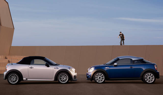 <strong>MINI Roadster｜ミニ ロードスター</strong>　写真左｜MINI クーペ