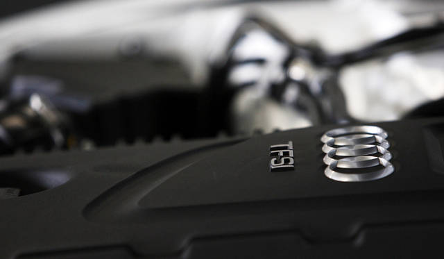 <strong>AUDI Twin-Cup｜アウディ ツインカップ</strong>　エクステリアデザイン同様、すっきりとしたデザインのエンジンルーム