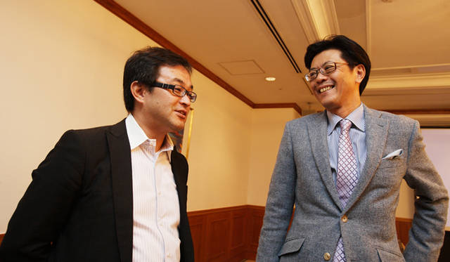 <strong>AUDI Twin-Cup｜アウディ ツインカップ</strong>　大喜多社長と談笑する鴇田さん