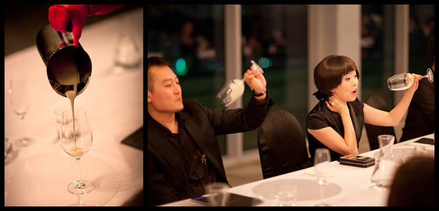 <strong>THREE｜スリー　フードアーティスト　諏訪綾子さんが語る、五感に響く植物の力</strong><br />「Guerilla restaurant for 111 Tongues」at TripleOne Somerset Singapore 2011<br />「私は料理人ではありません。食を使った表現方法で、人びとになにかを伝えたいと思っています。従来の、いわゆる食事というものは、基本的には味の良し悪しや空腹を満たすこと、または栄養源としてどうかという評価が中心になりますよね。でも、五感をフルに使って体感する“食べる”ことには、おいしいか否かだけではない、発見があると考えています」