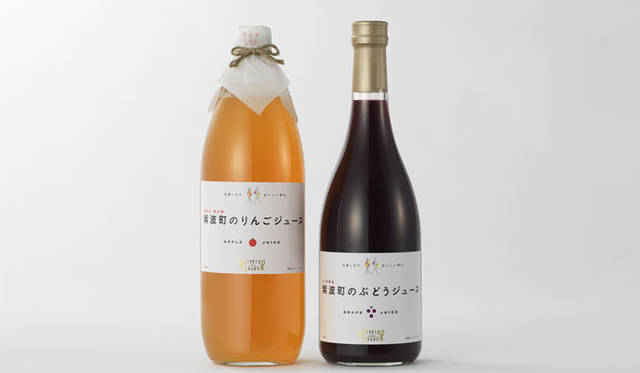 <strong>資生堂パーラー</strong>　紫波町産「紫波町のりんごジュース」&「6ヵ月熟成　紫波町のぶどうジュース」