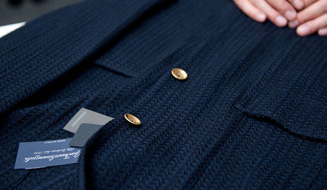 <strong>DESIGNWORKS｜デザインワークス</strong>　Gian Franco Bommezzadri for DESIGNWORKSニットジャケット8万9250円（ジャン・フランコボメザドリ フォー デザインワークス）