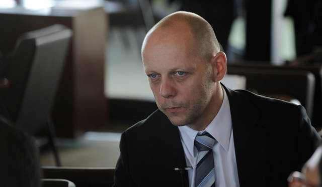 <strong>アウディ e-tron 試乗会─アウディ・製品戦略担当　ハイコ・ゼーガッツ氏　インタビュー</strong>　「e-tronはアウディのブランド戦略に合致した重要なプロジェクト」と語る 製品戦略担当のハイコ・ゼーガッツ氏