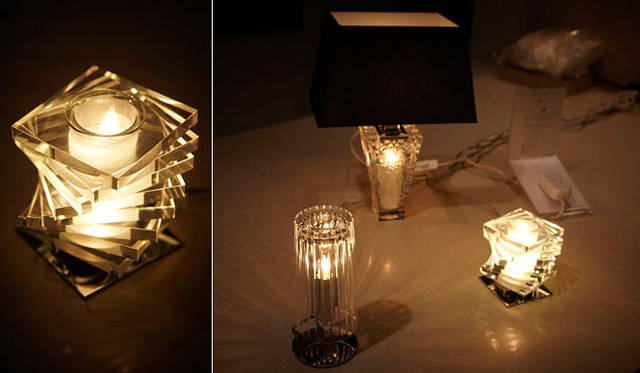 <strong>第4回「リビング ウェルネス イン ラグジュアリー」ランチ・パーティー</strong>　イタリアとスペインの照明機器をメインに扱う「ルミナベッラ」。やわらかな光で雰囲気を演出する卓上タイプから、部屋の主役になりそうなゴージャスなものまで、新作をはじめ、数多くのアイテムが登場。