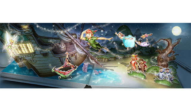 <strong>Disney Mobile｜ディズニー・モバイル</strong>　ウォルトディズニー生誕110周年を記念したライブ壁紙「ストーリーブック」　©Disney