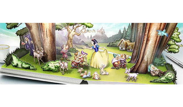 <strong>Disney Mobile｜ディズニー・モバイル</strong>　ウォルトディズニー生誕110周年を記念したライブ壁紙「ストーリーブック」　©Disney