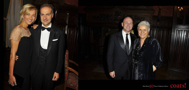 <strong>MaxMara｜マックスマーラ</strong>　左から／ニコラ・マラモッティとイグナツィオ・マラモッティ、デザイン並び空間プロデュースを手がけたイーコ・ミリオーレ、マックスマーラ ファッションディレクターのラウラ・ルズアルディ。