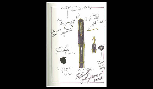 <strong>BARNEYS NEW YORK｜バーニーズ　ニューヨーク</strong>　カール・ラガーフェルド×エス・テー・デュポン「Mon Dupont」　デザインスケッチ