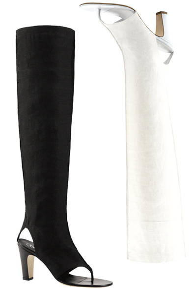 <strong>CHANEL│シャネル</strong>　12月31日 大晦日　©CHANEL<br />ハイブーツ[8.5cm]　各12万2850円