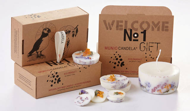 　「ムニオ キャンデラ ギフトセット」ジュニパー＆リモニウム（フレーバー：ラベンダー＆オレンジ アロマブレンド）