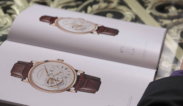 <strong>A.Lange ＆ Söhne｜A.ランゲ＆ゾーネ</strong>　「リヒャルト・ランゲ・トゥールビヨン“プール・ル・メリット”」のカタログ部分。