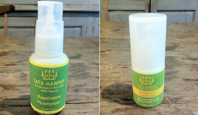 <strong>Munemi meet Anne-Marie Van Dijk </strong>　左／「TATA HARPER」Repairative Moisturizer、右／「TATA HARPER」Restorative Eye Cream