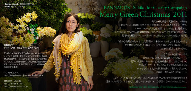 <strong>メリーグリーンクリスマス 2011</strong>｜グリーンサンタと神無月好子さん