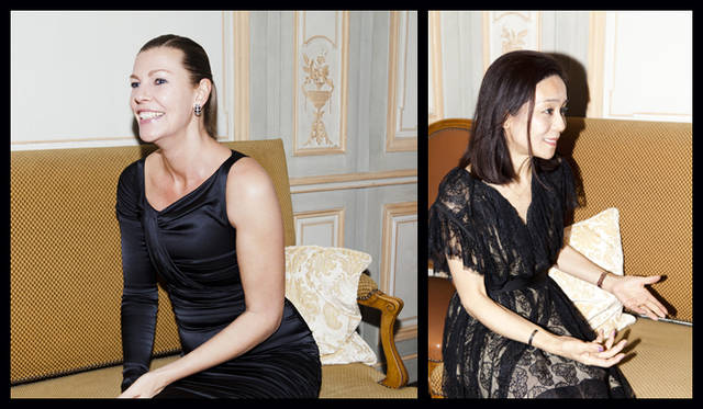 <strong>萩原輝美のファッション・デイズ｜「トーマス ワイルド」デザイナー来日インタビュー</strong>　左／「トーマス ワイルド」デザイナーのポーラ・トーマス。右／ファッションディレクターの萩原輝美さん。