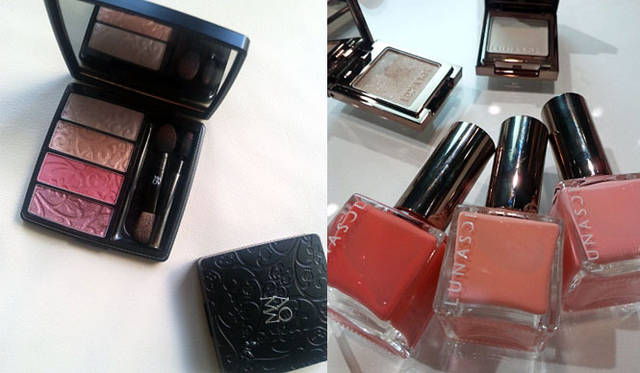 <strong>SAKURA｜第20回 2011-12 SAKURAビューティコレクション!?</strong>　私がイベント時に使ったのは、「コスメデコルテ AQMW」の新製品アイウシャドウ2012年2月16日発売。限定の「ルナソル」のネイルも使いました。2012年1月20日発売（全3色）