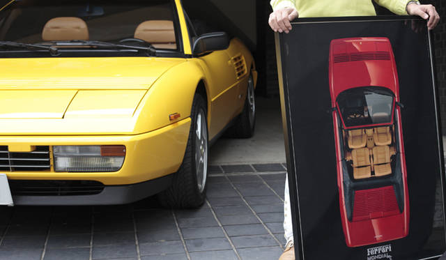 <strong>あなたのクルマ 見せてください　第２回｜木村英智×フェラーリ モンディアルTカブリオレ</strong>　ミラノで「再会した」というポスター