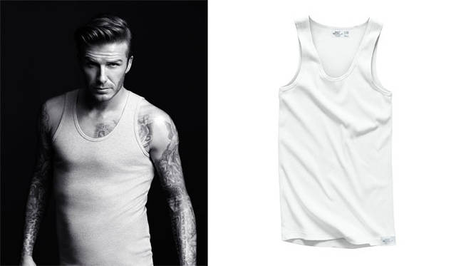<strong>H&M｜エイチアンドエム</strong>　「DAVID BECKHAM BODY WEAR FOR H&M」　タンクトップ1490円　© H&M