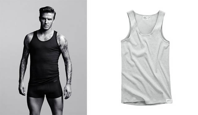 <strong>H&M｜エイチアンドエム</strong>　「DAVID BECKHAM BODY WEAR FOR H&M」　タンクトップ1490円　© H&M