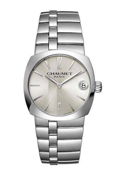 <strong>CHAUMET｜ショーメ</strong>　「ミス・ダンディ」から登場した初のステンレススティールモデル。「ミス・ダンディ ステンレススティール」39万9000円（ショーメ）