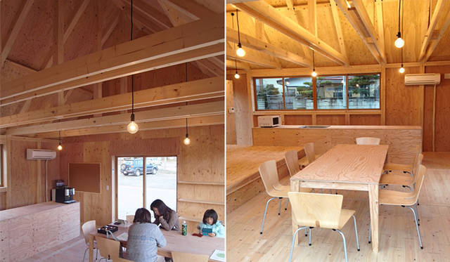 <strong>陸前高田まちのリビングプロジェクト</strong>　仮設リビング 『りくカフェ』