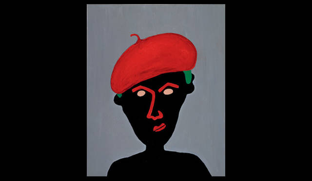 <strong>『BEAT TAKESHI KITANO 絵描き小僧展』</strong><br />Beat Takeshi Kitano,2008  Acrylic paint on canvas,100×80cm  Collection of the Foundation Cartier pour l’art contemporain  ©Office Kitano Inc.