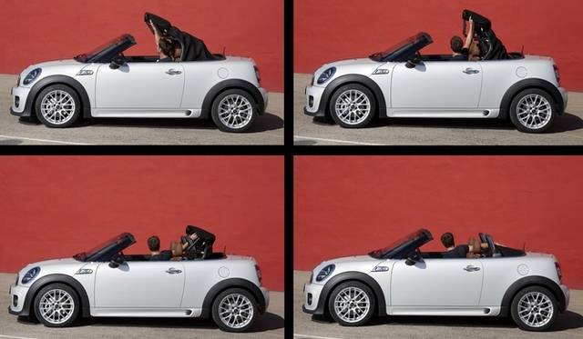 <strong>MINI Roadster｜ミニ・ロードスター</strong>　ソフト・トップは手動で簡単に開閉できる