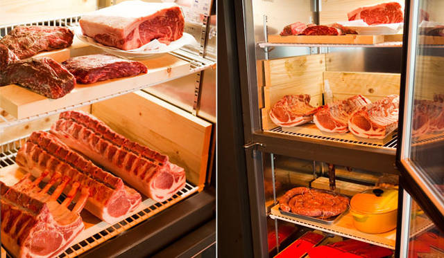 <strong>レストラン『ヌッフデュパプ 六本木』</strong>　熟成庫