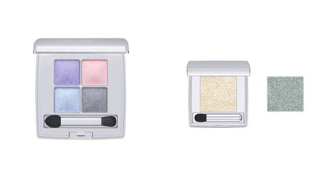 <strong>RMK｜アールエムケー</strong>　2012年春コレクション新色　左／インジーニアス ナチュラルアイズ N　6300円　新1種、右／インジーニアス パウダーアイズ　3675円　新2色 