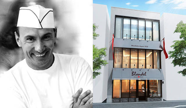 <strong>Blondel｜ブロンデル</strong>　左／マスターショコラティエ　バスチャン ティボー、右／『Blondel Ginza』