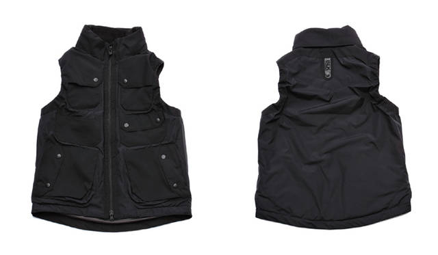 <strong>White Mountaineering｜ホワイトマウンテニアリング　伊勢丹新宿店メンズ館2Fに新店舗オープン！</strong><br />限定ラゲッジベスト　4万9350円<br />生地には防風性、透湿性に優れた「ゴアテックス ウィンドストッパー®」、中綿には保温性に優れた「プリマロフト」と、デザインだけでなく機能面にもこだわったラゲッジベスト。現在展開を休止しているオールブラックカラーが限定登場！