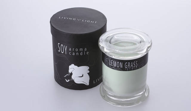 <strong>LIVING LIGHT｜リビングライト</strong>　「Soy Aroma Glass Jar（ソイアロマ・グラスジャー）」5899円
