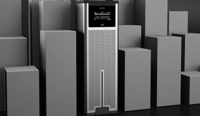 <strong>LIVING MOTIF｜リビング・モティーフ</strong>　卓上型インターネットラジオプレーヤー「REVO（レボ）/K2（ケーツー）タワー・オーディオ・システム」4万9350円