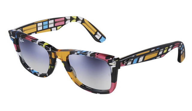 <strong>Ray-Ban｜レイバン</strong>　「WAYFARER」RARE PRINTSシリーズ　“BLOCKS（ブロック）”　（RB 2140 1085/3F）2万5200円