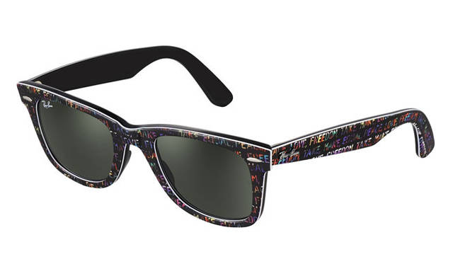 <strong>Ray-Ban｜レイバン</strong>　「WAYFARER」RARE PRINTSシリーズ　“TYPADELIC（タイパデリック）” （RB 2140 1089）2万3100円