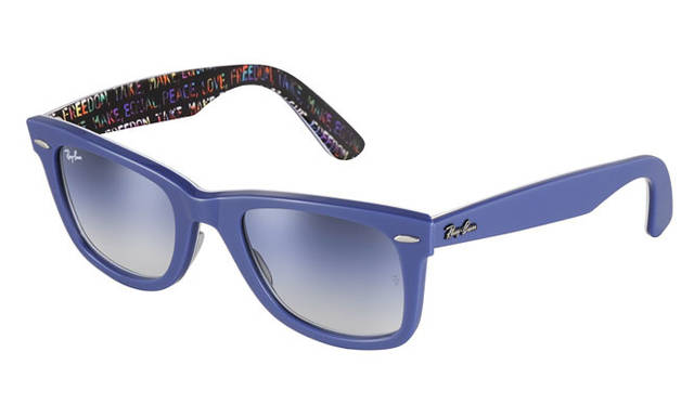 <strong>Ray-Ban｜レイバン</strong>　「WAYFARER」RARE PRINTSシリーズ　“TYPADELIC（タイパデリック）” （RB 2140 1092/3F）2万5200円