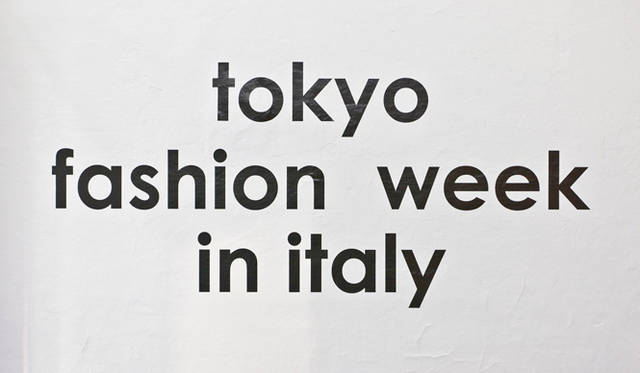 <strong>TOKYO FASHION WEEK in ITALY</strong>　