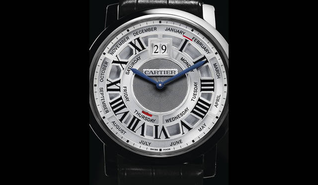 <strong>Cartier｜カルティエ</strong>　「ロトンド ドゥ カルティエ アニュアル カレンダー」 340万1100円（予価）、今秋発売予定。 Laziz Hamani©Cariter 2011