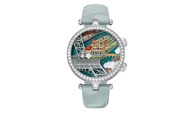 <strong>Van Cleef & Arpels｜ヴァン クリーフ＆アーペル</strong>　 「“レディ アーペル ポエティック ウィッシュ” ウォッチ」4578万円（予価）、受注生産品。