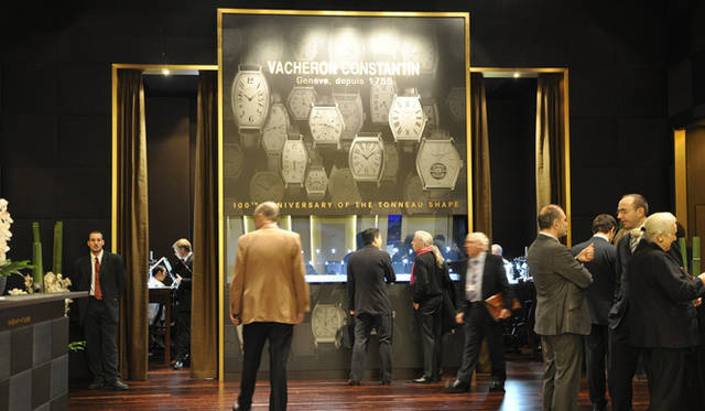 <strong>Vacheron Constantin｜ヴァシュロン・コンスタンタン</strong>　展示スペース。