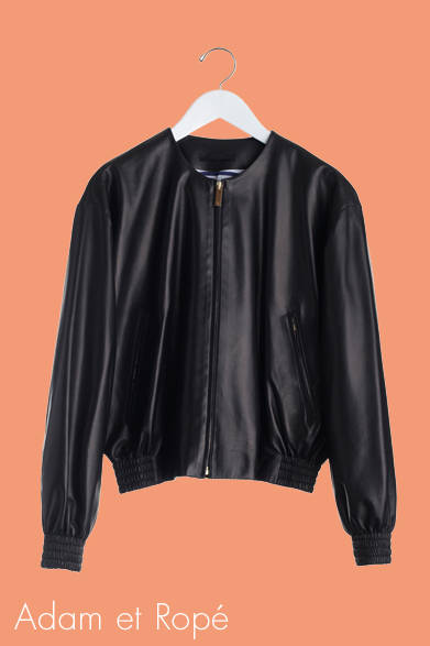 　　アダム エ ロペ で今季オススメのブランド「ザ ロウ」の、女性らしさを兼ね備えた上質なレザーブルゾン。 29万4000円（THE ROW｜ザ ロウ）