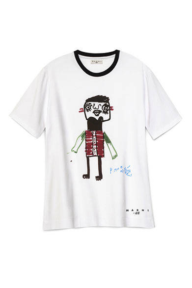 <strong>H&M｜エイチ&エム</strong>　「MARNI at H&M」メンズコレクション　チャリティTシャツ（このTシャツの世界中の販売価格の25％が日本赤十字社に寄付される。3月10日（土）より国内のH&M全店で販売）