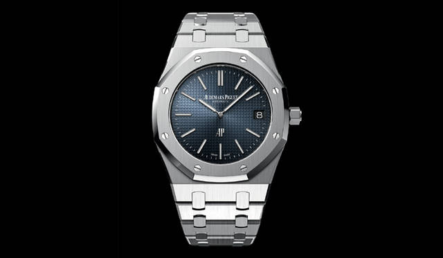 <strong>Audemars Piguet｜オーデマ ピゲ</strong> 「ロイヤル オーク 復刻モデル」  183万7500円（予価）、6月発売予定。
