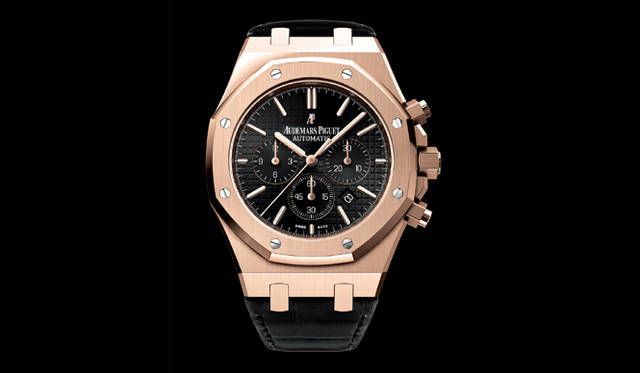 <strong>Audemars Piguet｜オーデマ ピゲ</strong> 「ロイヤル オーク クロノグラフ」  367万円5000円（予価）、6月発売予定。