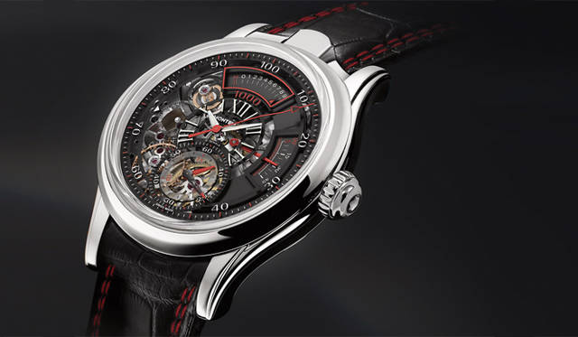 <strong>MONTBLANC｜モンブラン</strong> 「1858タイムライターII クロノグラフ バイ-フリークエンス 1,000」 2887万5000円（予価）、10月1日発売予定。
