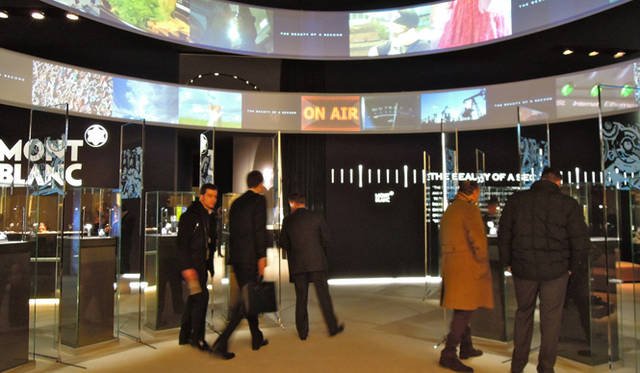 <strong>MONTBLANC｜モンブラン</strong> 展示スペース。